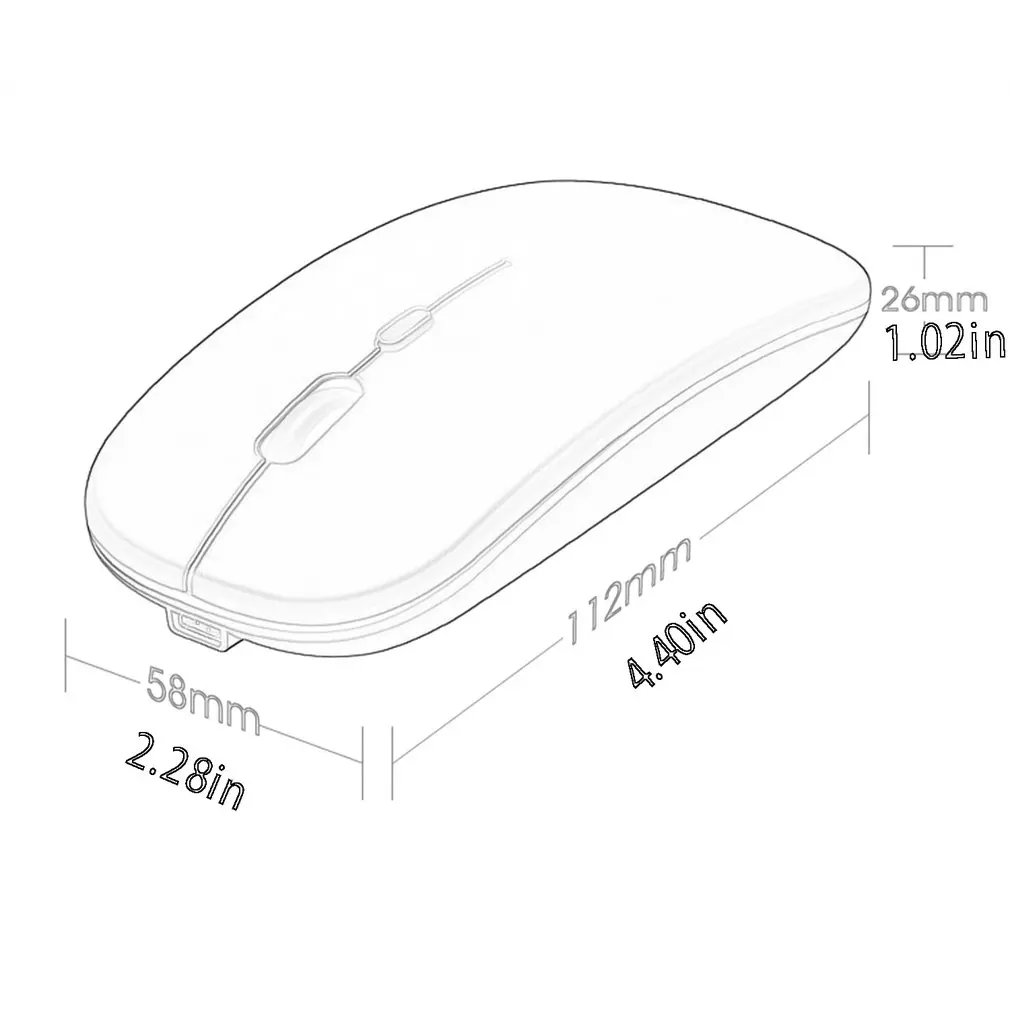 

Wireless Dual-mode Silent Sensitive Office Mouse Durable Portable Sensitive And Low-energy Wireless Mouse