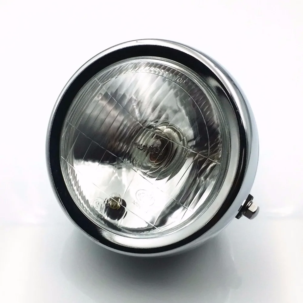 Хромированные Металлические фары ближнего и дальнего света для Honda GN 125 Yamaha suzuki