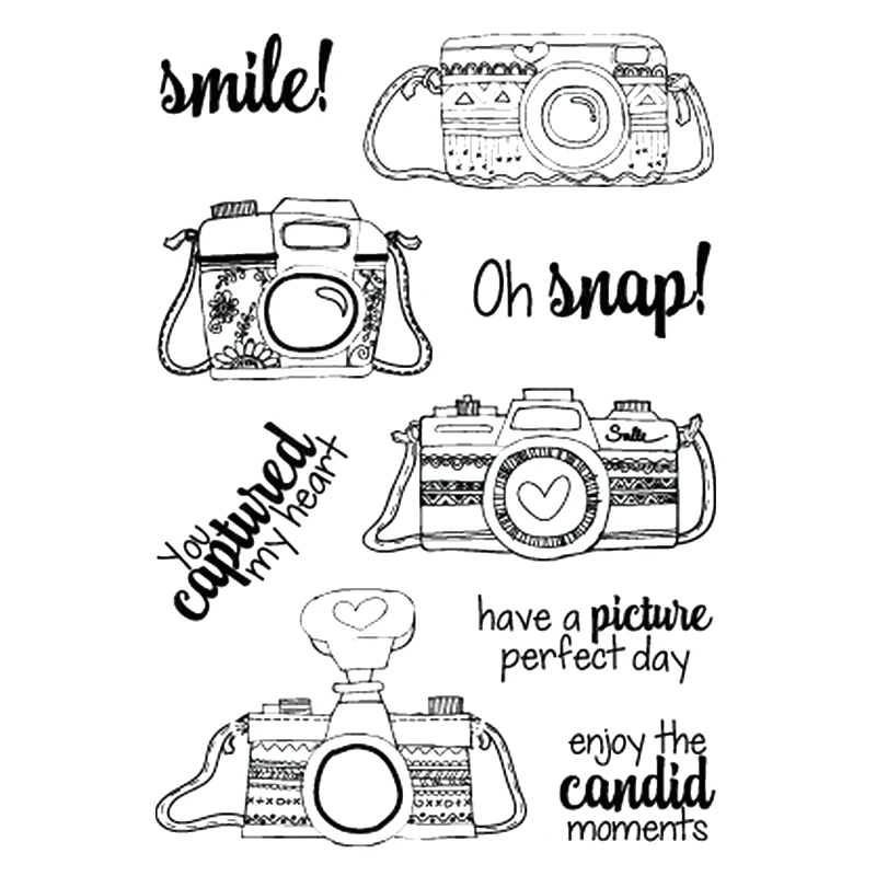 Прозрачная силиконовая печать для камеры/печать скрапбукинга DIY/фотоальбом