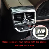 abs carbon fiber for peugeot 3008 gt 5008 2017 2018 car rear back air outlet decoration cover trim car accessories styling 1pcs
