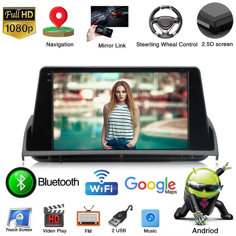 Автомагнитола 2DIN на Android 10 0 радио аудио GPS мультимедийный плеер для Mazda 6 Rui wing 2008 2009
