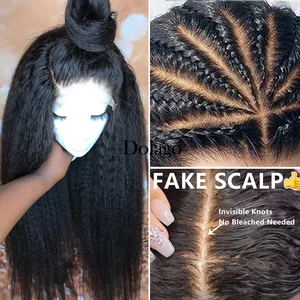 Кудрявые прямые 360 Синтетические волосы на кружеве al парик поддельные головы Синтетические волосы на кружеве человеческих волос парики 250 плотность полный яки задуть парики из натуральных волос с Африканской структурой, Dolago