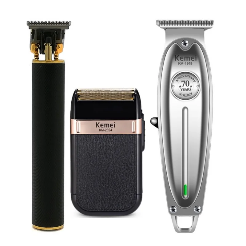 Kemei Professional Hair Trimmer Powerful Electric Hair Clipper Shaver Hair Shaving Machine Hair Cutting Beard Electric Razor