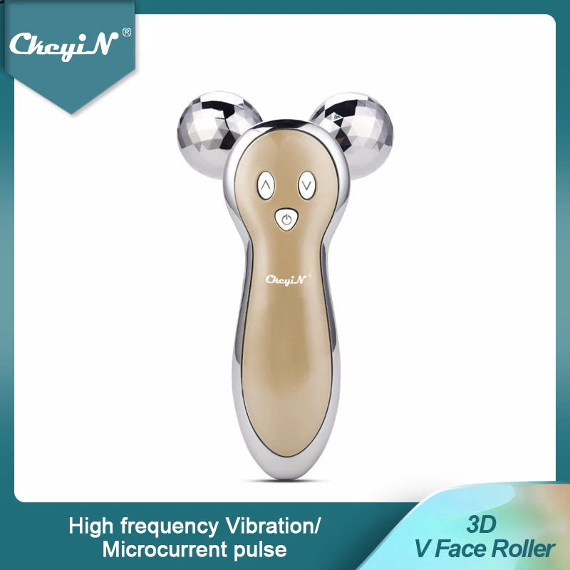 

3D V Face Roller Ball Vibration Facial Lifting Firming Body Slimming Wrinkle Removal Pulse Massage Skin Beauty Device 48