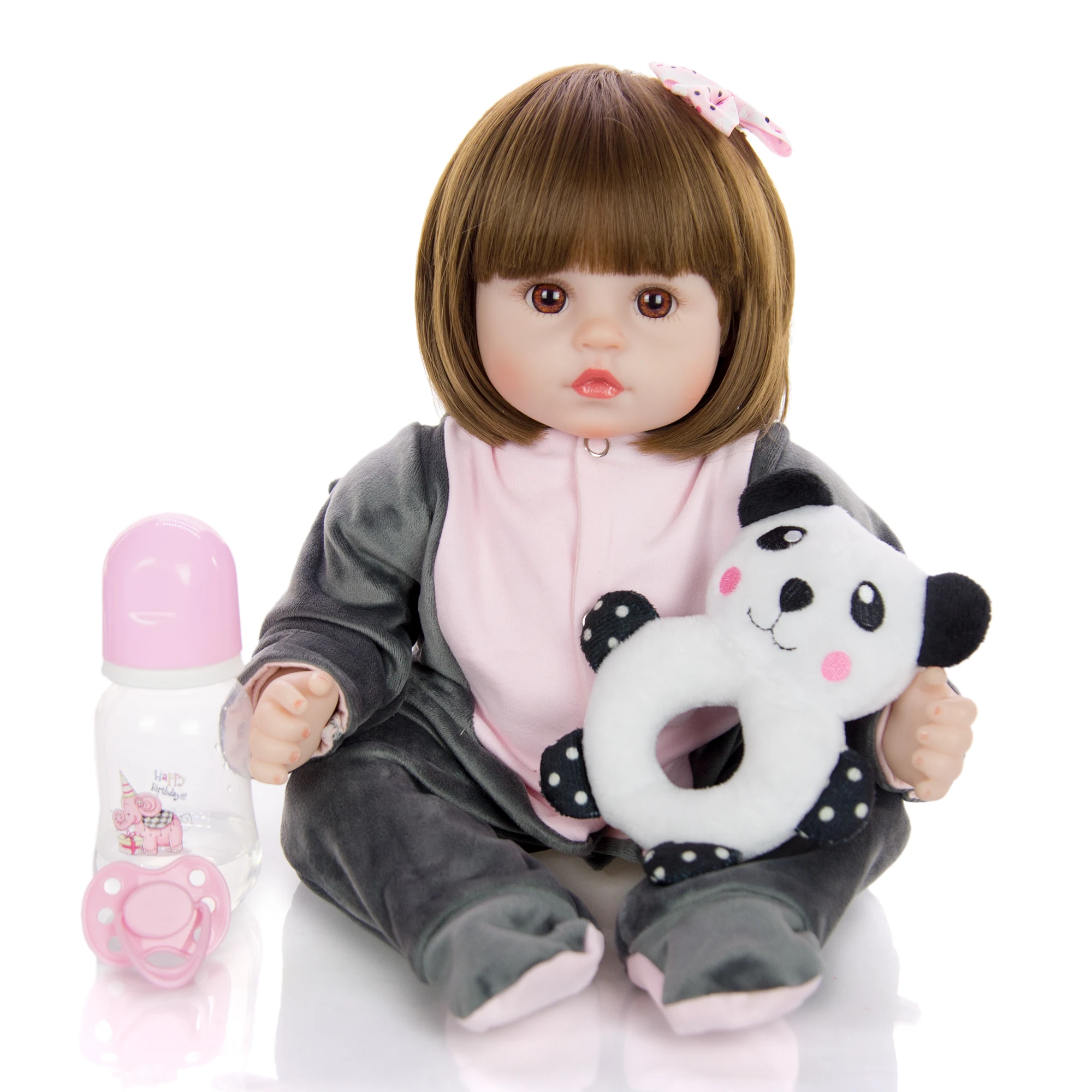 Мягкие силиконовые куклы-Младенцы KEIUMI 18 дюймов мультяшная игрушка-слон так