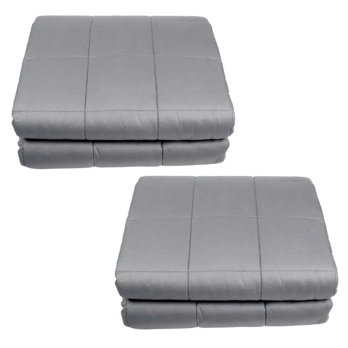 

9kg Premium Dark Grey Cotton Weighted Blanket Reduce Stress Promote Deep Sleep Heavy Blanket Quilts for Adult Teens All Season