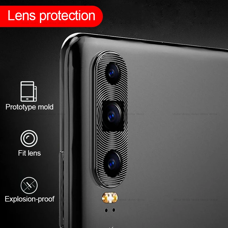 Чехол с металлическим кольцом для задней камеры Huawei Honor 20 Pro P30 P20 Lite Mate 20X Nova 4e 4