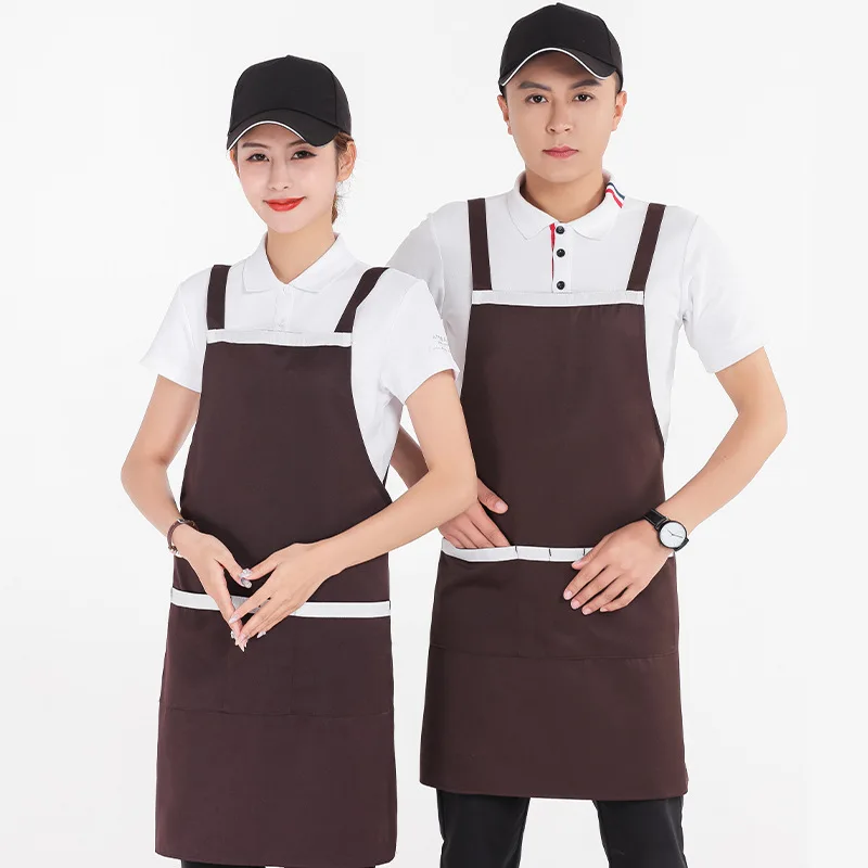 

2021 new high quality kitchen oil proof and waterproof apron women's apron