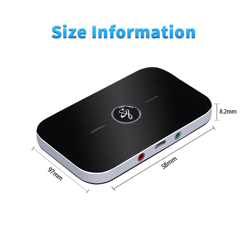 Bluetooth 5 0 аудио передатчик B6 BT5.0 приемник RCA 3 мм AUX разъем USB-ключ Музыкальный
