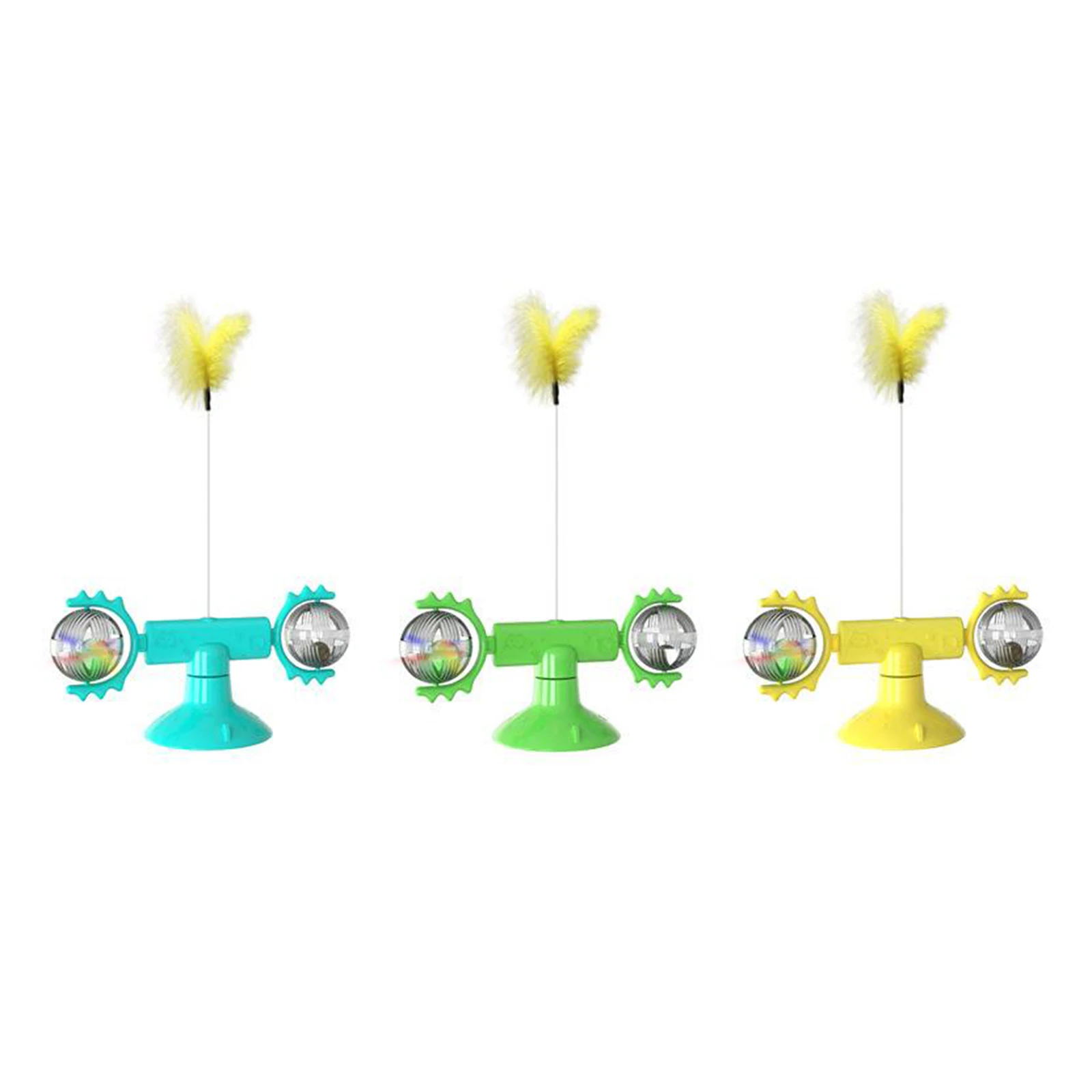 

Interactive Cat Toy with Suction Base Pet Supply Cat Indoor Toys 17.9x8.5cm