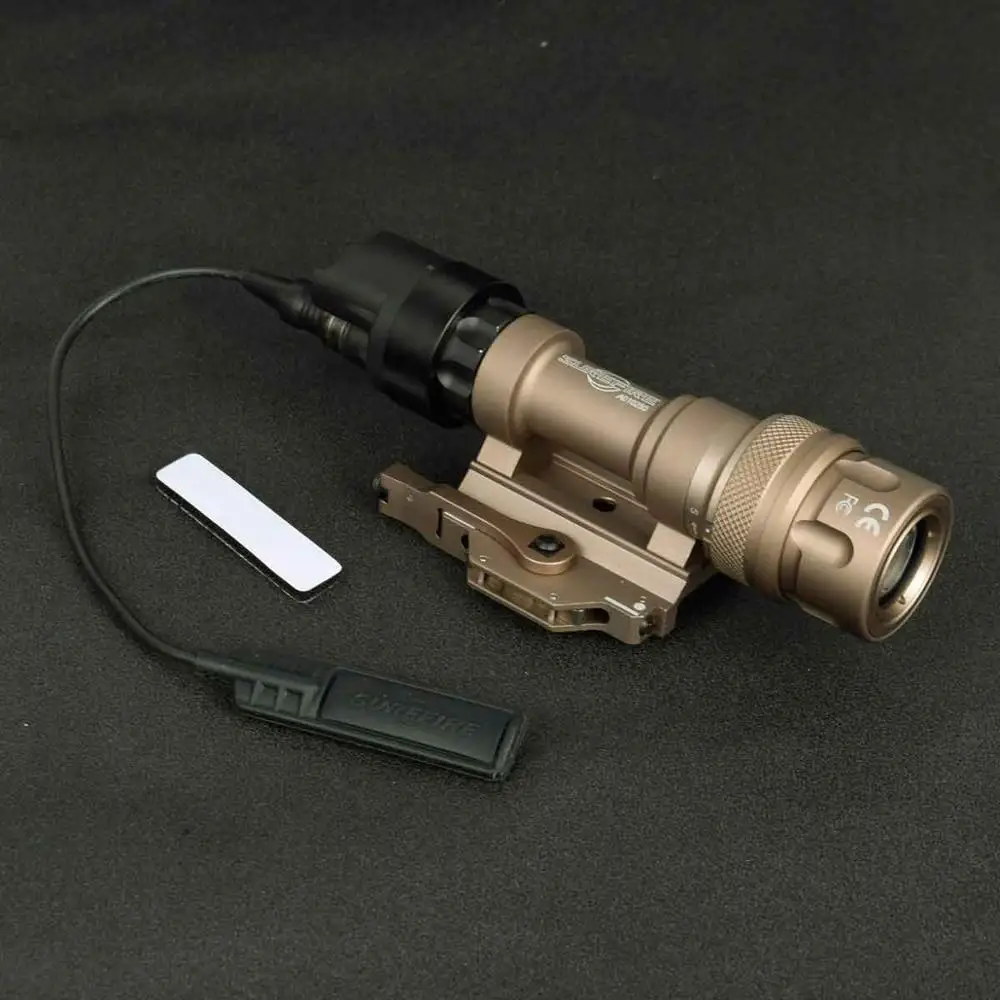Тактический светодиодный фонарь M952V скаутский фонарик подсветка для оружия с креплением M93 QD водонепроницаемый для винтовки постоянный мгновенный стробоскоп выход - Цвет: Золотой
