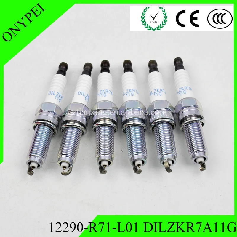 Двойная иридиевая Свеча зажигания 12290 R71 L01 DILZKR7A11G для Honda Accord Odyssey Pilot 12290R71L01 DILZKR7A 11G