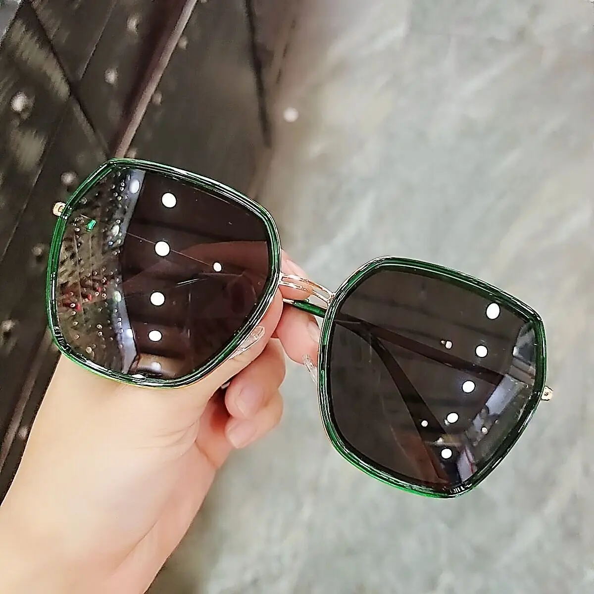 

New Ladies Polarized Sunglasses Retro Big Frame UV Protection Sunglasses for Female