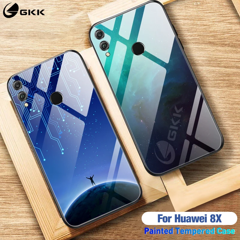 Чехол GKK Luxuriou для Huawei Honor 7X 8X чехол из закаленного ударопрочного стекла мягкий 8x