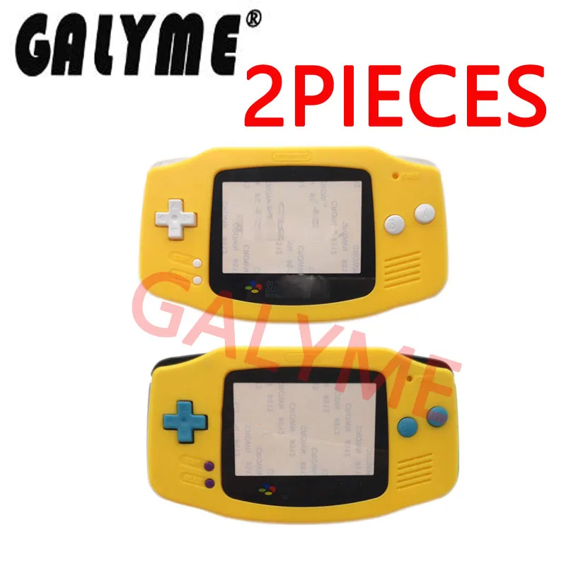 Комплект из 2 предметов с желтым Пластик Корпус оболочка обшивка для Nintendo Advance GBA