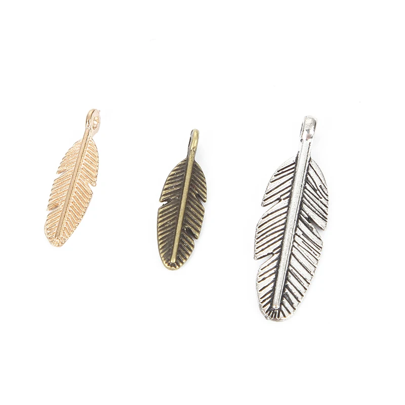 Фурнитура для ювелирных изделий листья из цинкового сплава Подвески