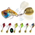 Приманка для рыбалки, маленький вибрирующий пластиковый спиннинг с блестками, 6 цветов, 2,533235 см9131622 г