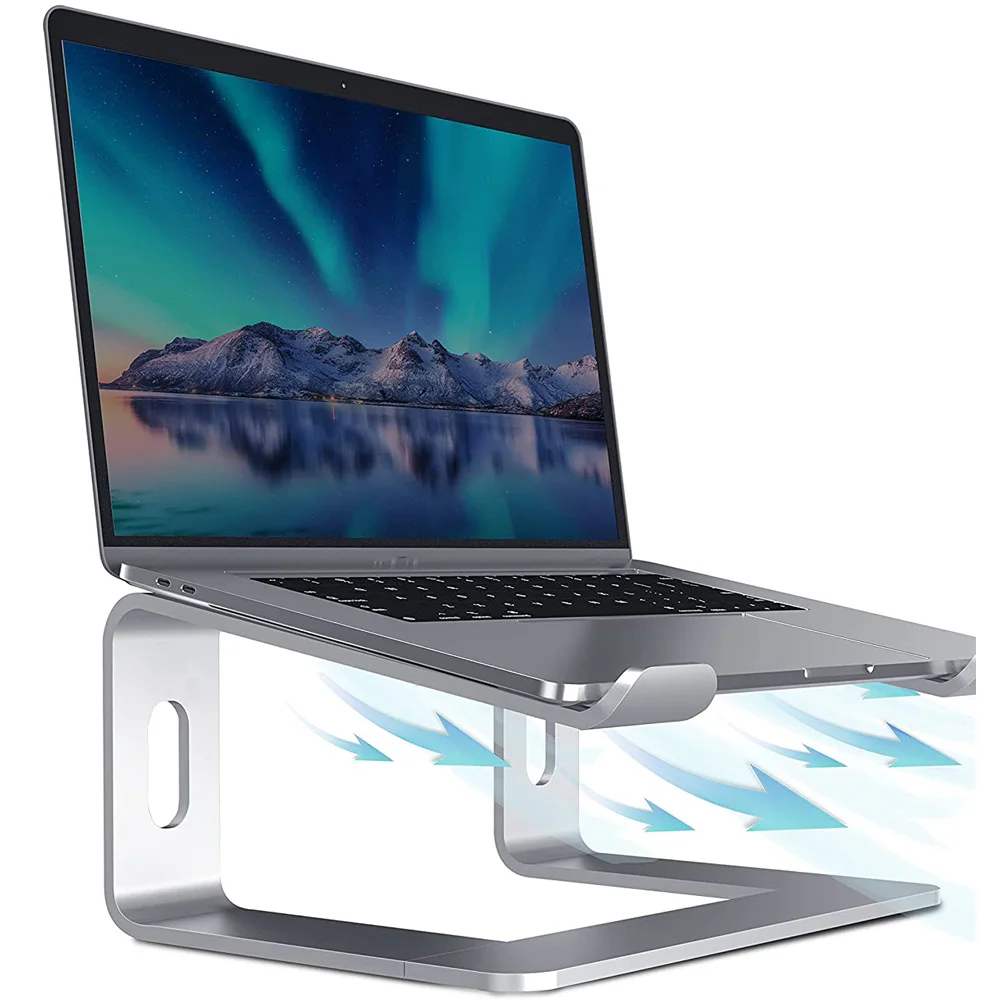 Алюминиевый Настольный держатель для ноутбука Macbook Pro iPad Air Mac Book M1 Dell HP Xiaomi - купить