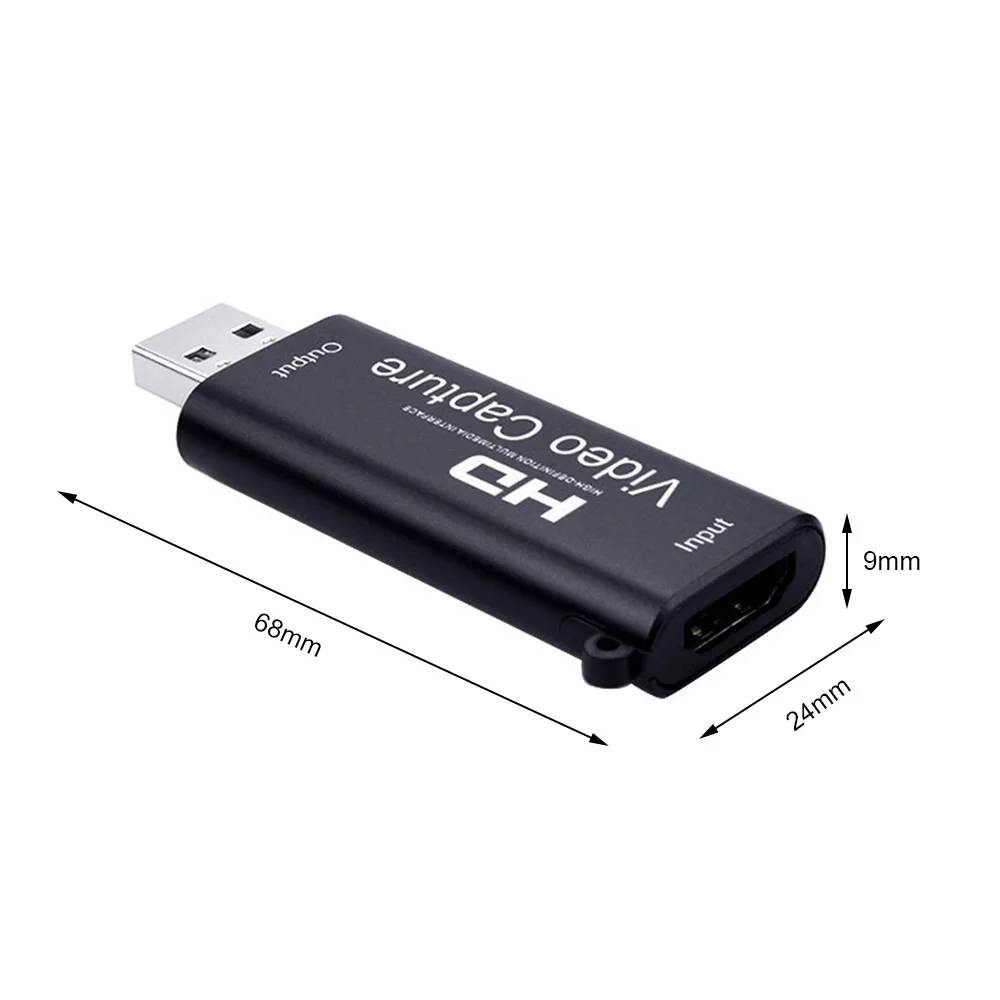 Портативная мини карта захвата аудио и видеосъемки USB 2 0 HD 1 канал на 1080P