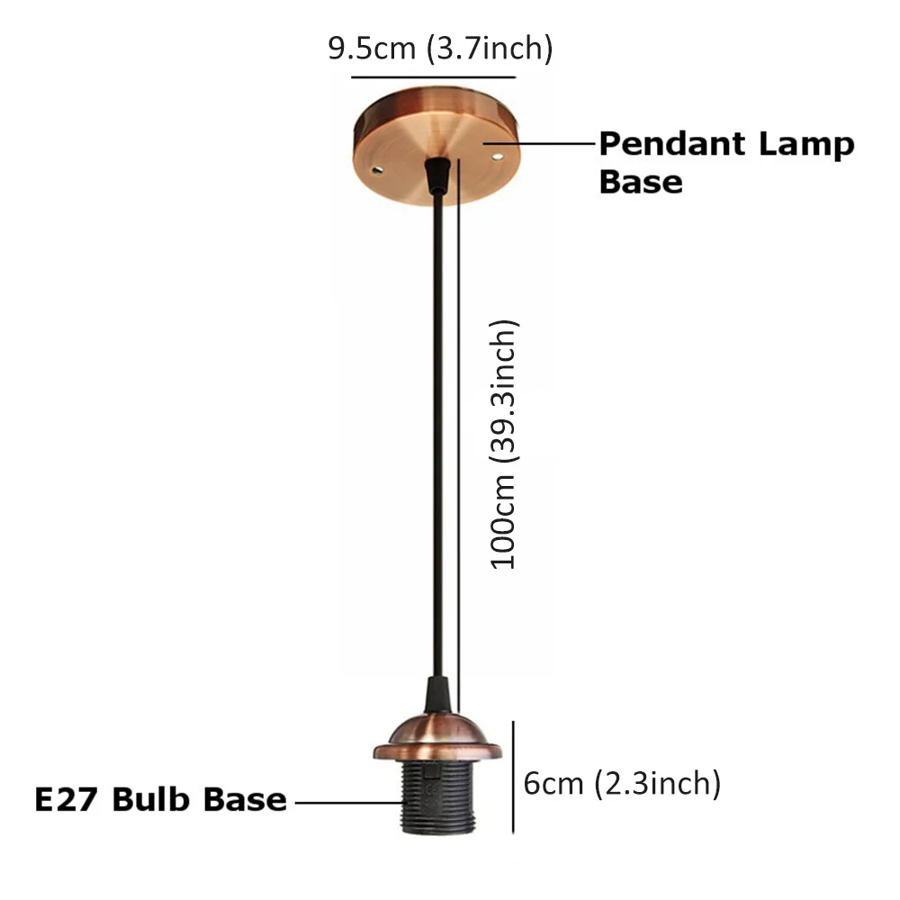 

Vintage Lamp Base Ceiling Pendant Lamp Base Ceiling Light Cover E27 Screw Socket Base Pendant Light Holder For Home Lamp