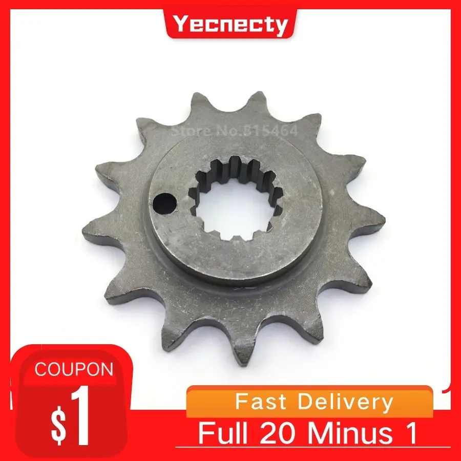 Yecnecty 1 шт. передняя Звездочка цепи мотоцикла 13T 520 цепь Мотокросс 4 клапана части