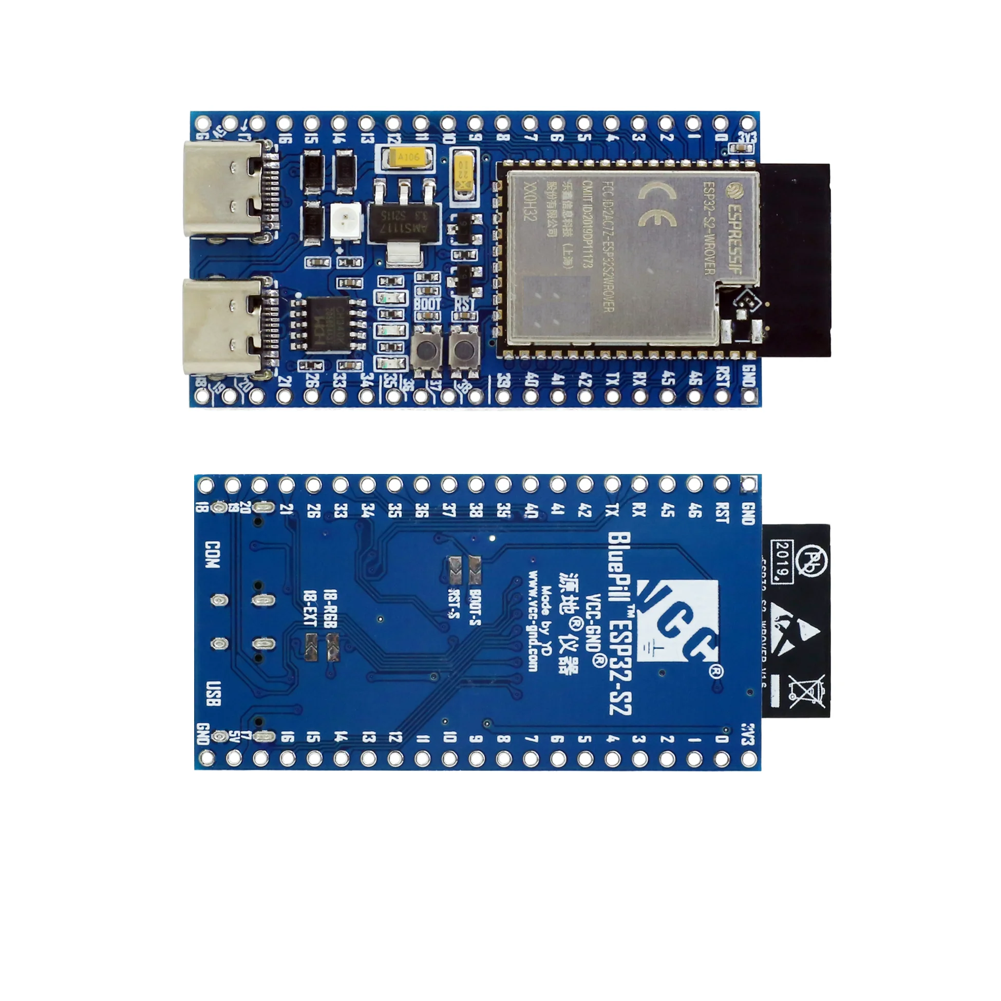 YD-ESP32-S2 ESP32-S2-Saola Dual USB development board Pyboard CircuitPython Micropython wifi ESP32-S2-DevKitC-1 | Компьютеры и офис