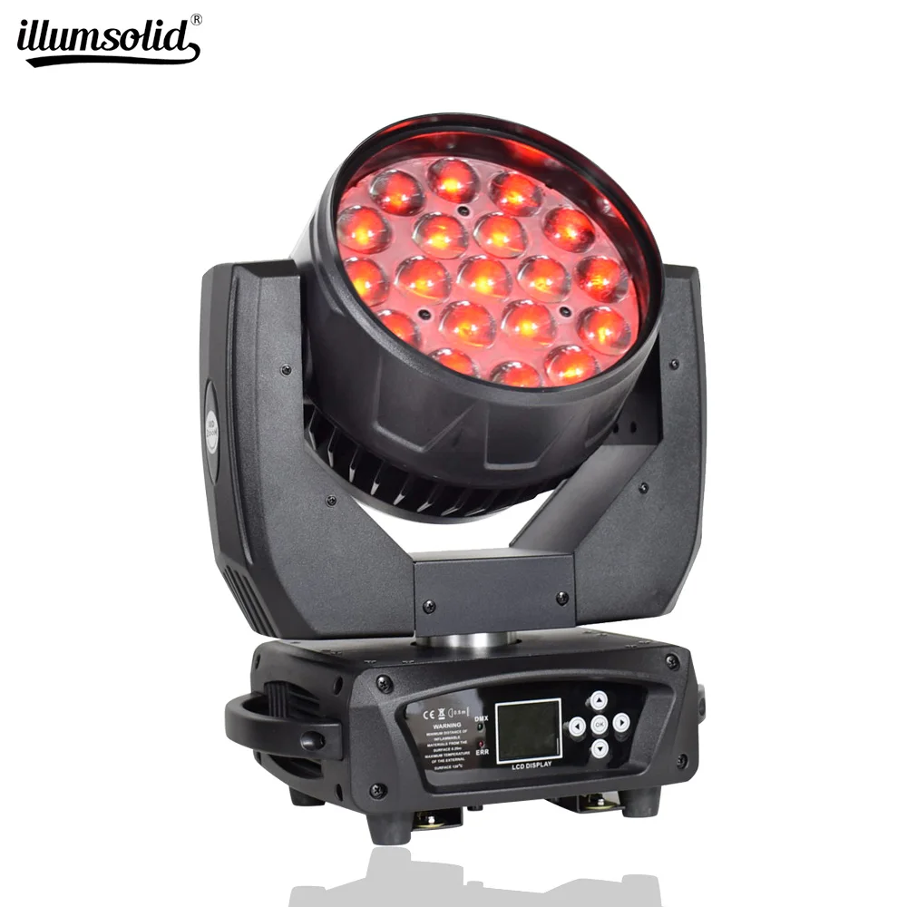 19X15W светодиодный зум перемещение головы светильник RGBW Dmx 512 луч вечерние s для