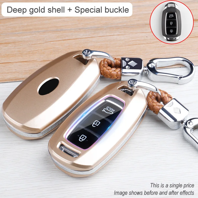 Чехол для автомобильного ключа из углеродного волокна ABS Hyundai i30 i40 ix35 KONA Solaris Grandeur