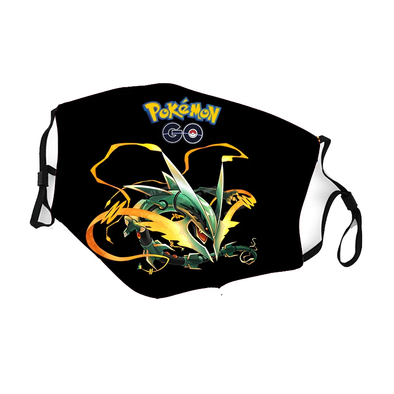Pokemon Pikachu Children Mouth Mask Pokemons Face Masks Adjustable Washable Mew Arceus Charizard Mascaras Kid Anime Facial | Дом и сад
