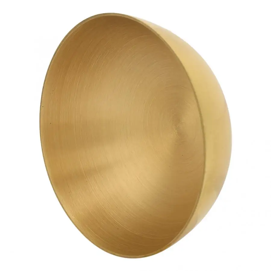 Золотая миска для еды толстый двухслойный контейнер из чистой латуни медные