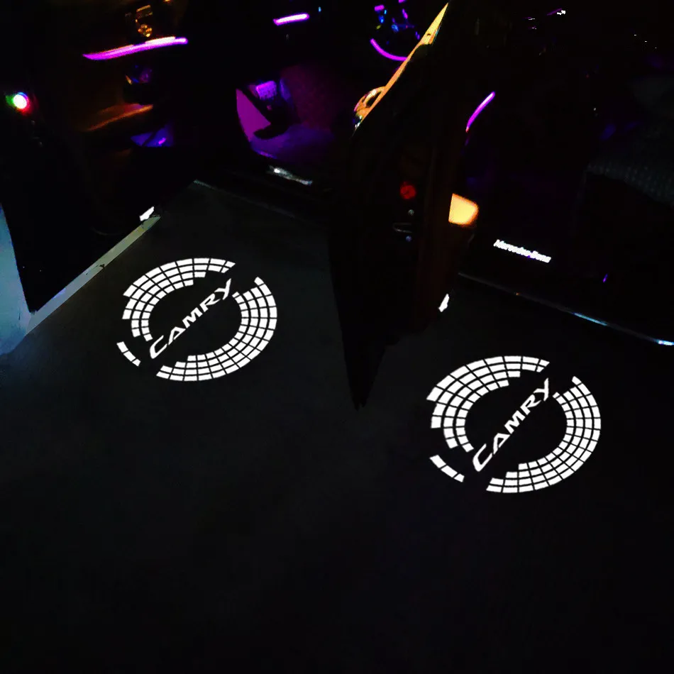 2 шт. светодиодный автомобильный светильник для двери лазерный проектор Camry 2006-2022