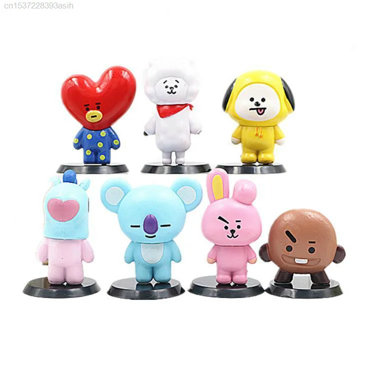 Экшн-фигурки Bangtan Boys 7 шт./компл. Kpop модели игрушек звезда искусственная игрушка