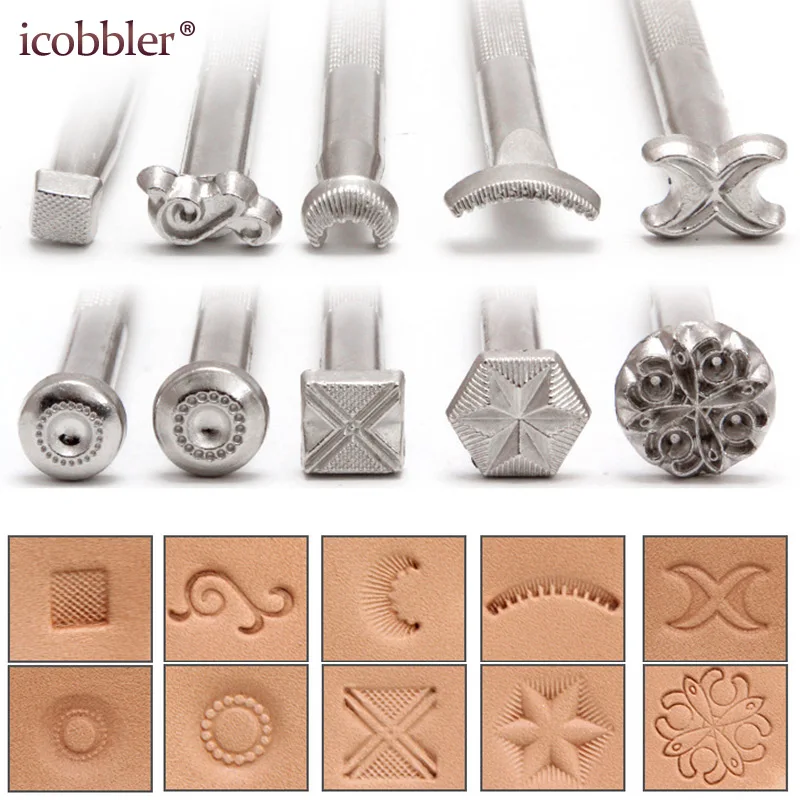 Кожаные ремесла шаблоны кожаные штампы инструменты металлические работа с кожей