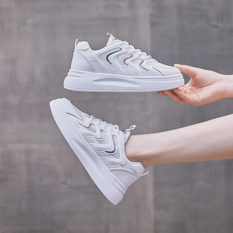 

Little White Shoes Female 2021 Spring and Summer New Korean Style Breathable Fashion Sports Casual Shoes