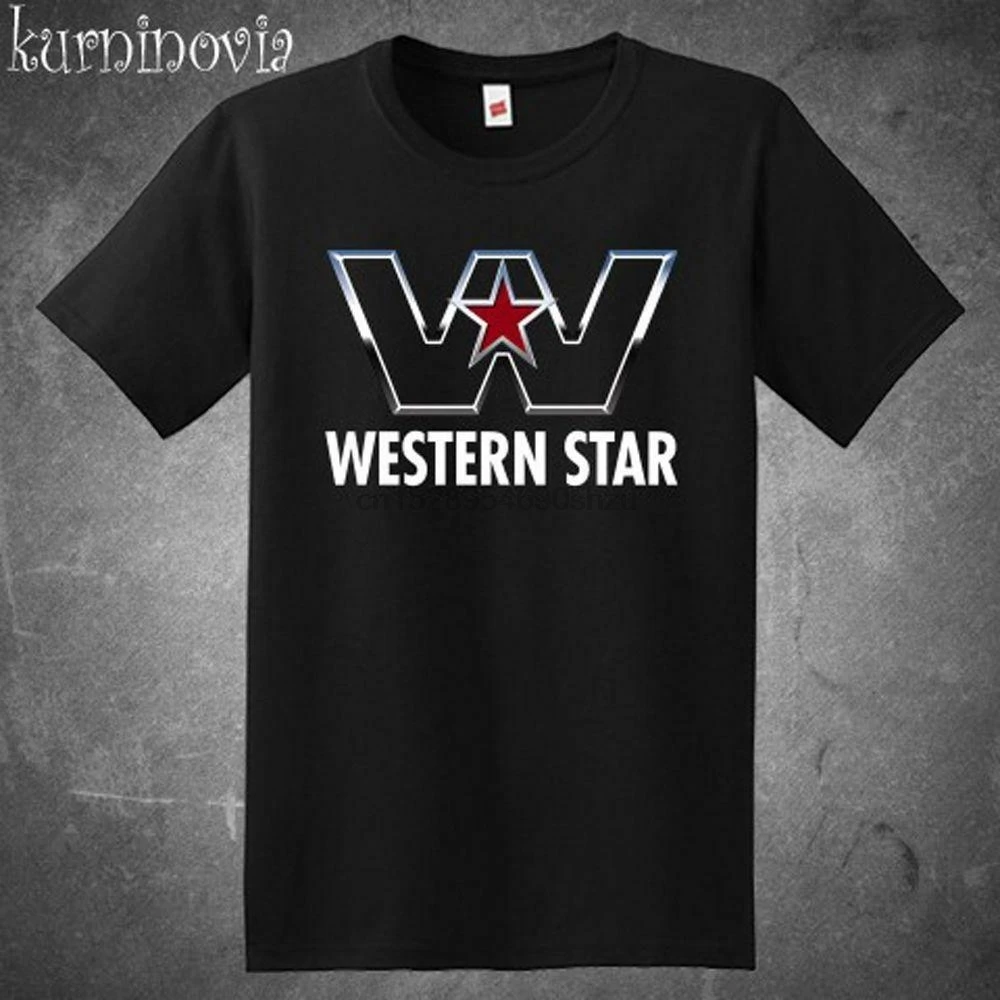 Новинка Мужская черная рубашка с логотипом WESTERN STAR американский грузовик размер