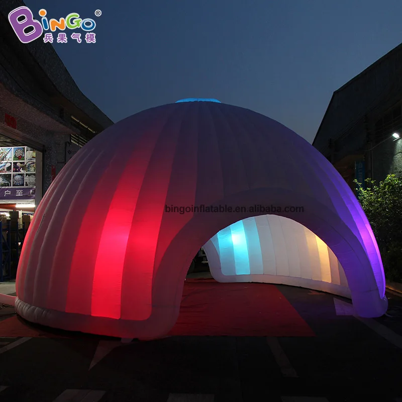 Изготовленный На Заказ 8X4.5 метров надувной купольный тент/надувной светильник с