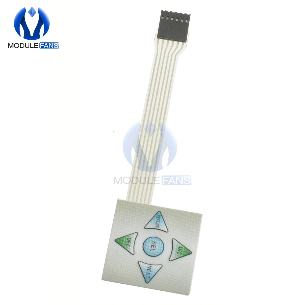 1 шт. 1x5 матричный блок 5 клавиш мембранная переключатель клавиатура 1*5 панель