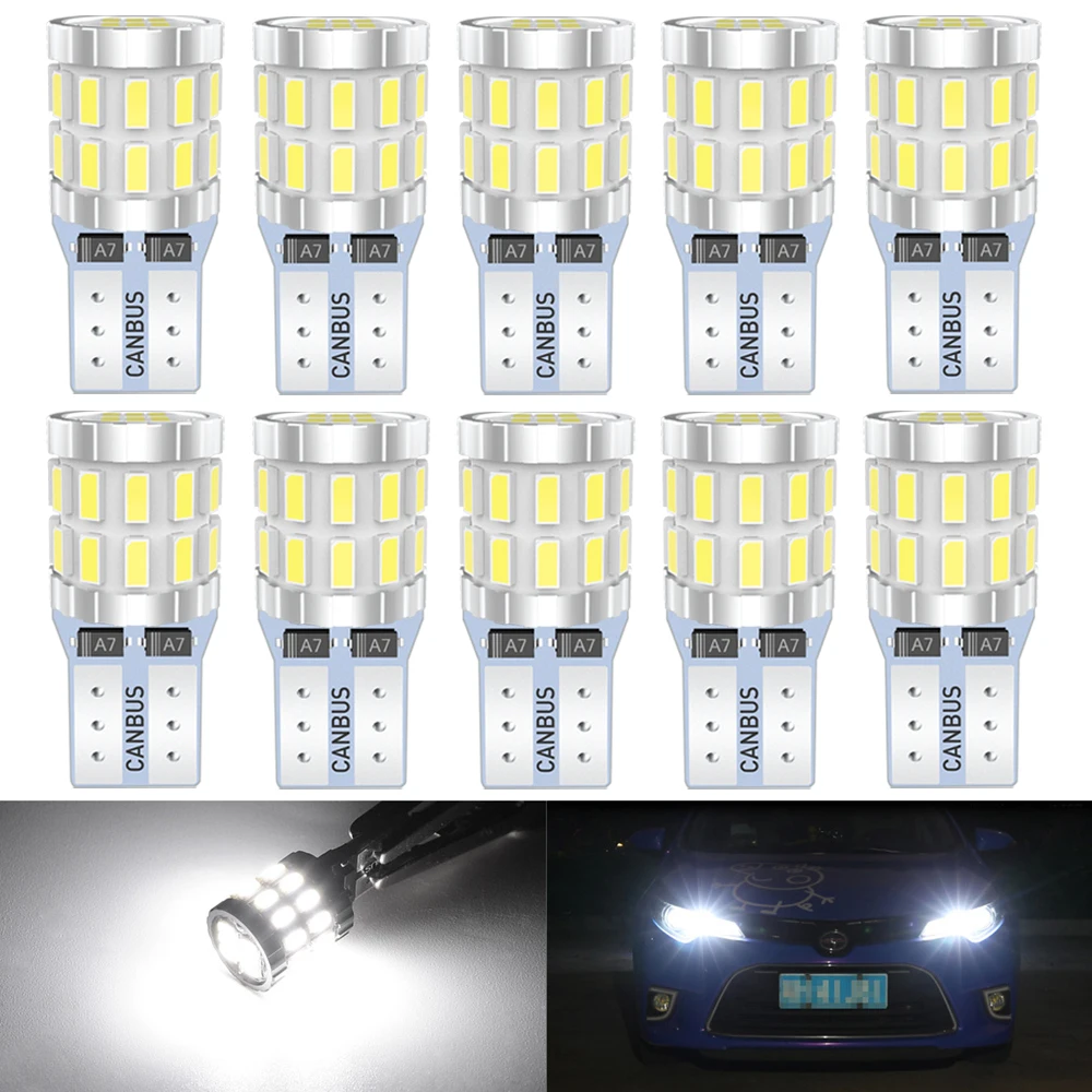 W5W светодиодный CANBUS T10 лампа парковочные фары автомобиля боковой маркер номерной