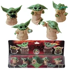 6 шт.компл., Детская модель Yoda из Звездных войн, куклы, аниме фигурка Grogu, ПВХ декоративная игрушка, мандалорианские фигурки, горячие детские игрушки, рождественские подарки