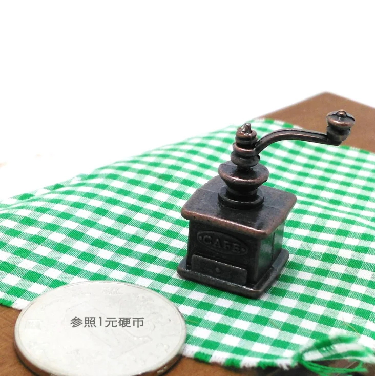 

Миниатюрная ручная шлифовальная машина для кофейных зерен, модель миниатюрного кукольного домика с едой, аксессуары для кукольного домика