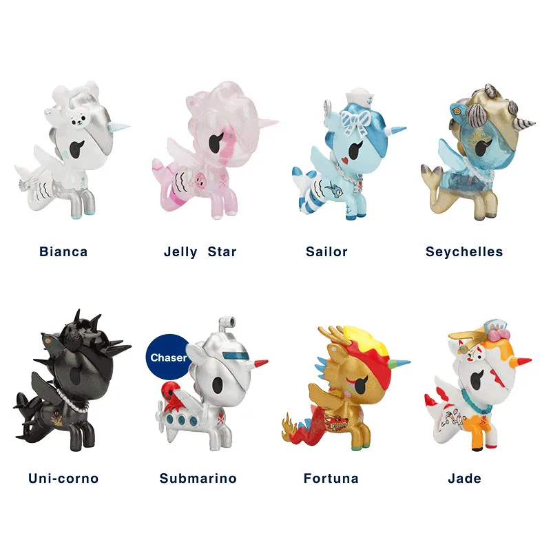 Tokidoki новая семья русалок 3 поколения глухая коробка коллекция милая кукла