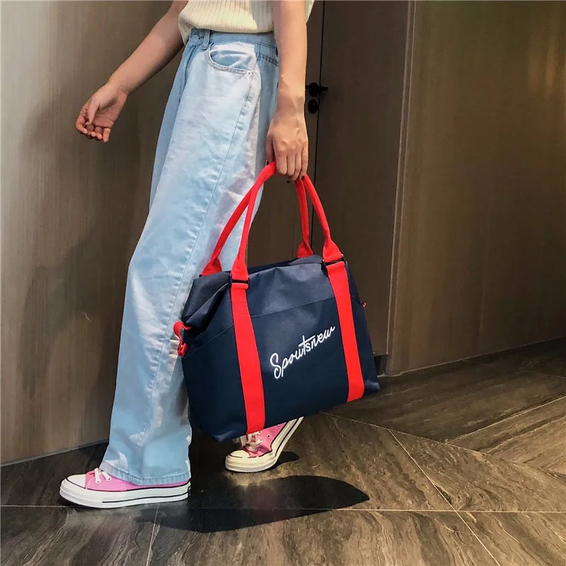 

Fashion Women S \ L Size Waterproof Travel Duffle Bag Tote Shoulder Bags Carry on Luggage Bag for Sports Gym Vacation Handbags