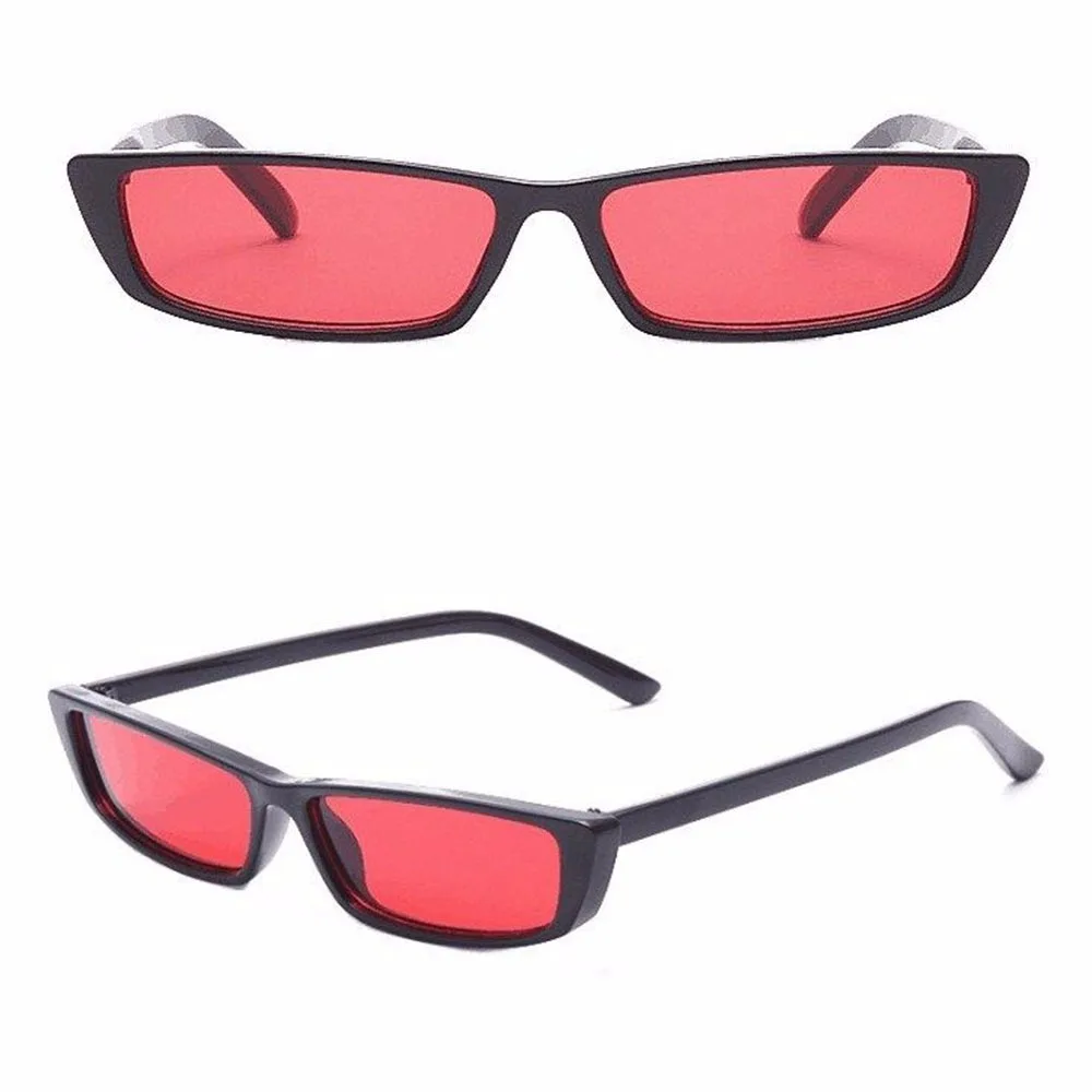 Солнцезащитные очки узкие женские винтажные прямоугольные солнечные аксессуары