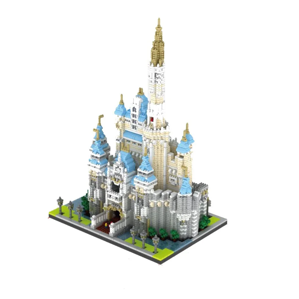 YZ алмазные блоки 3D всемирно известные строительные 4708 шт. мини-кирпичи