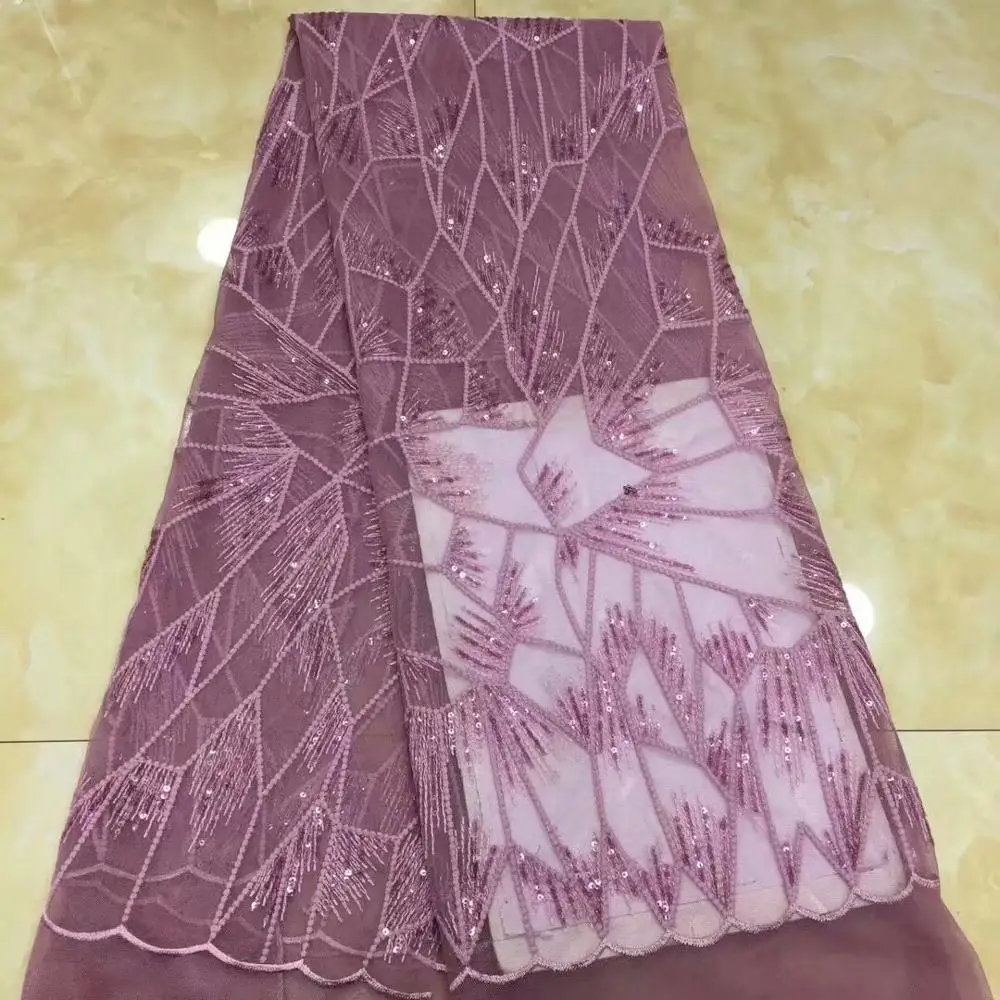 Новинка высокое качество 2019 тюль вышитый бисером французская нигерийская