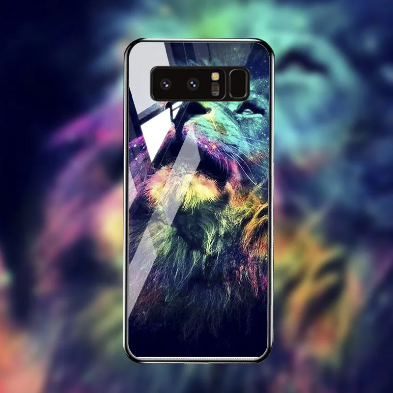 B103 Чехол из закаленного стекла для samsung Galaxy Note 8 10 чехол s Star Space samsung S10 S8 S9 Plus S10e Lite J2 Core Prime Чехлы бампер - Цвет: B103