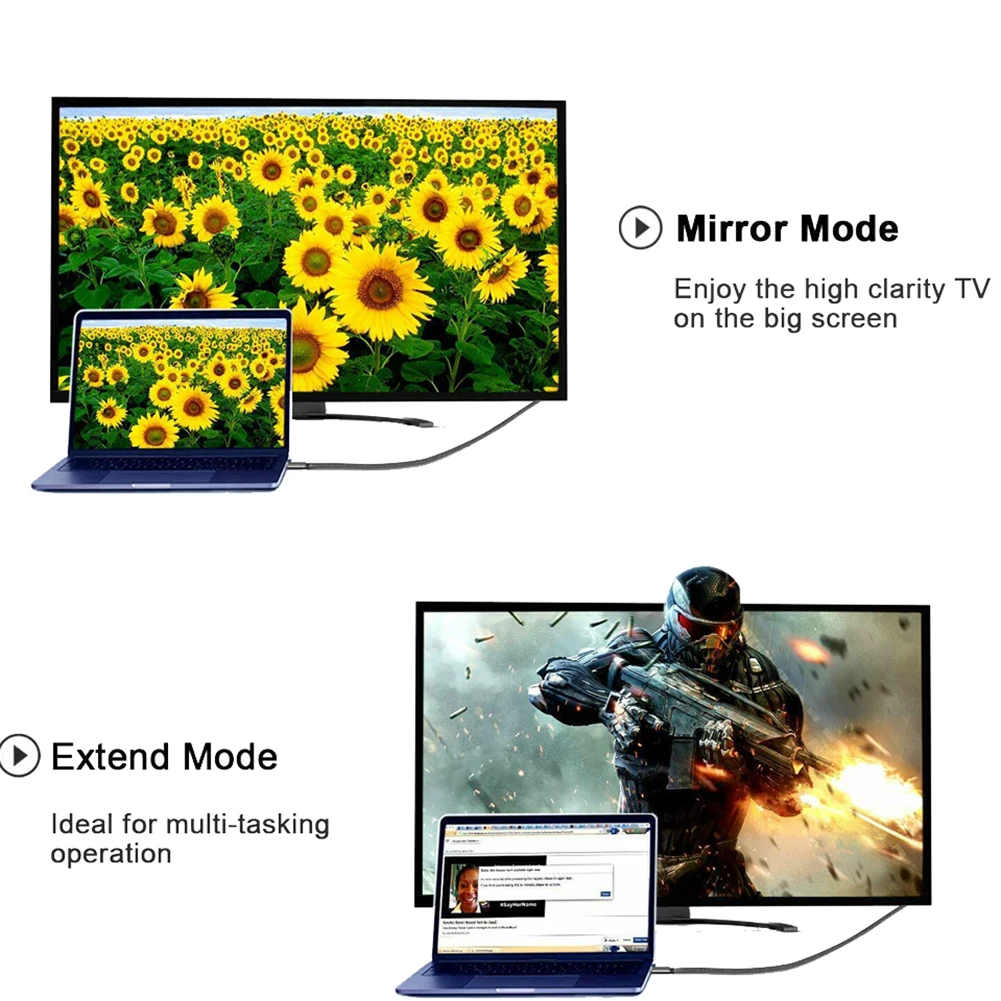 Кабель-адаптер USB Type-C HDMI 1 м 1080P HD TV 4K для Samsung Android прочный кабель type-C широкая