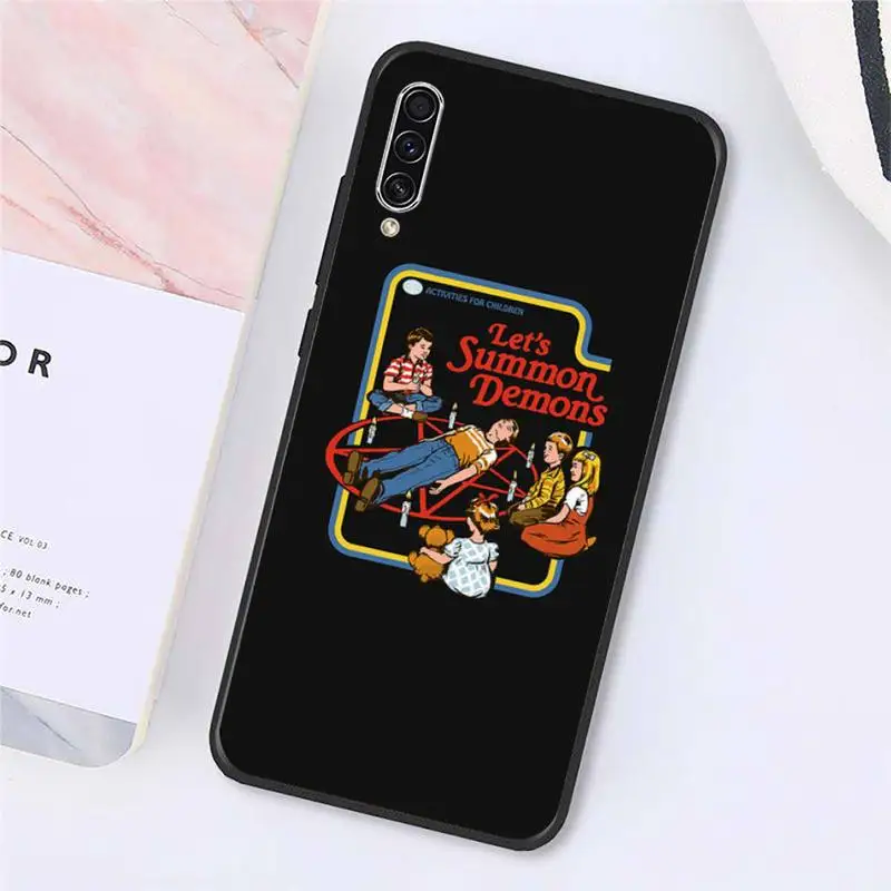 

Funny Halloween Satan Vintage Phone Case For Samsung galaxy A S note 10 7 8 9 20 30 31 40 50 51 70 71 21 s ultra plus