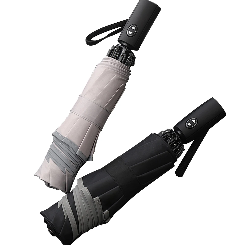 Складной зонт обратного сложения автоматический 3 ступенчатый 8 ребер цвет: