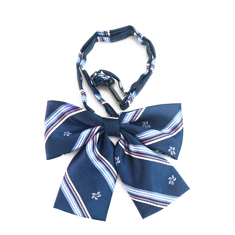 

Japanese JK Uniform Men Women Bow Tie Tie Student Bow Tie Cherry Blossom Embroidery Collar Flower Work Clothes Accessories